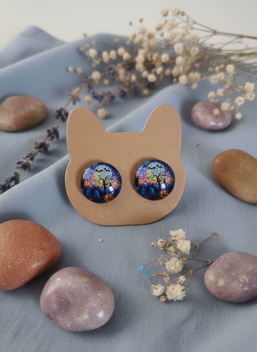 Cabochon Earring for Halloween