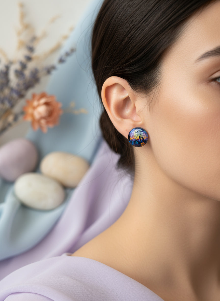 Cabochon Earring for Halloween