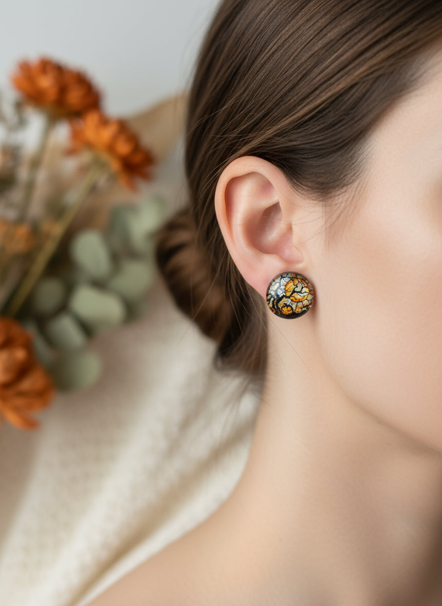 Cabochon Earring for Halloween