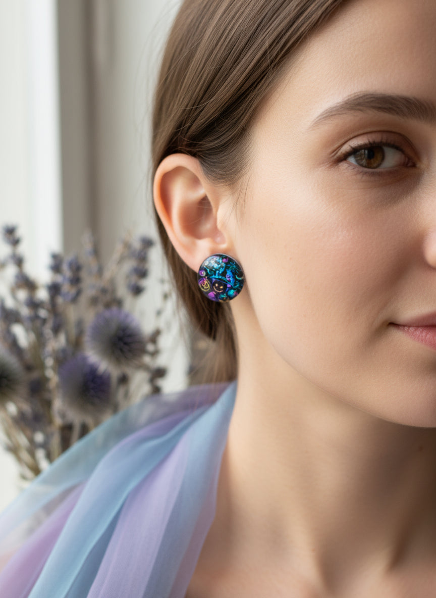 Cabochon Earring for Halloween