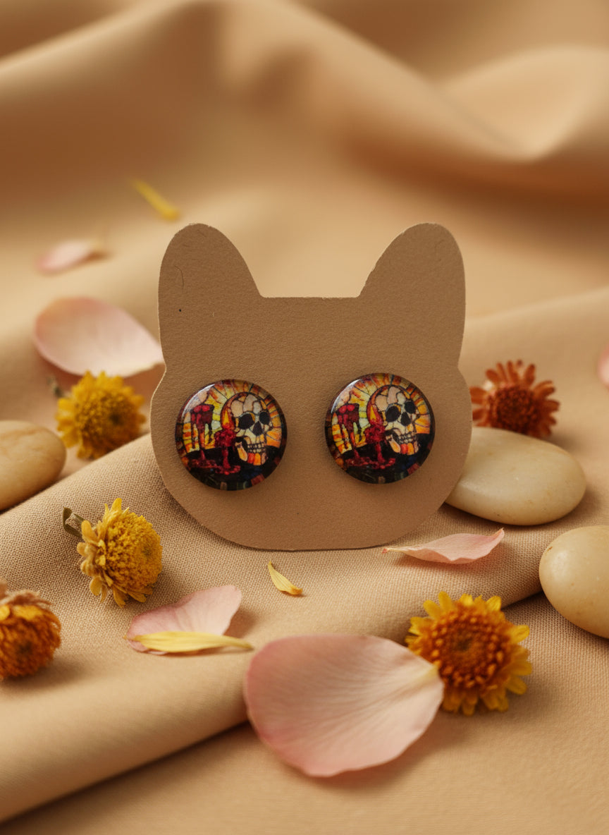 Cabochon Earring for Halloween