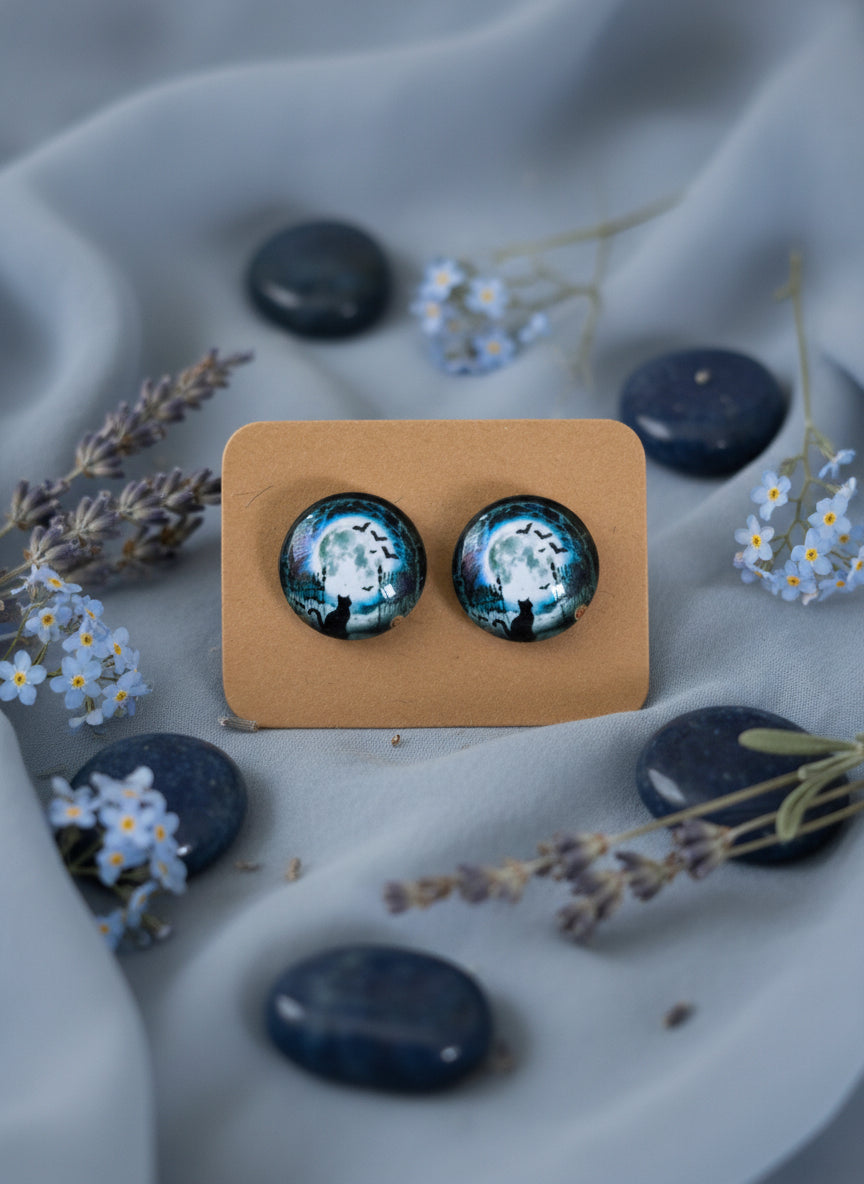 Cabochon Earring for Halloween