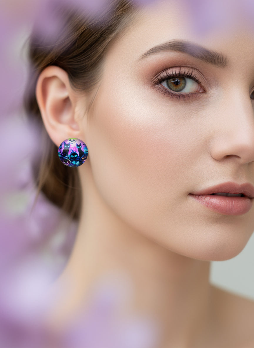 Cabochon Earring for Halloween