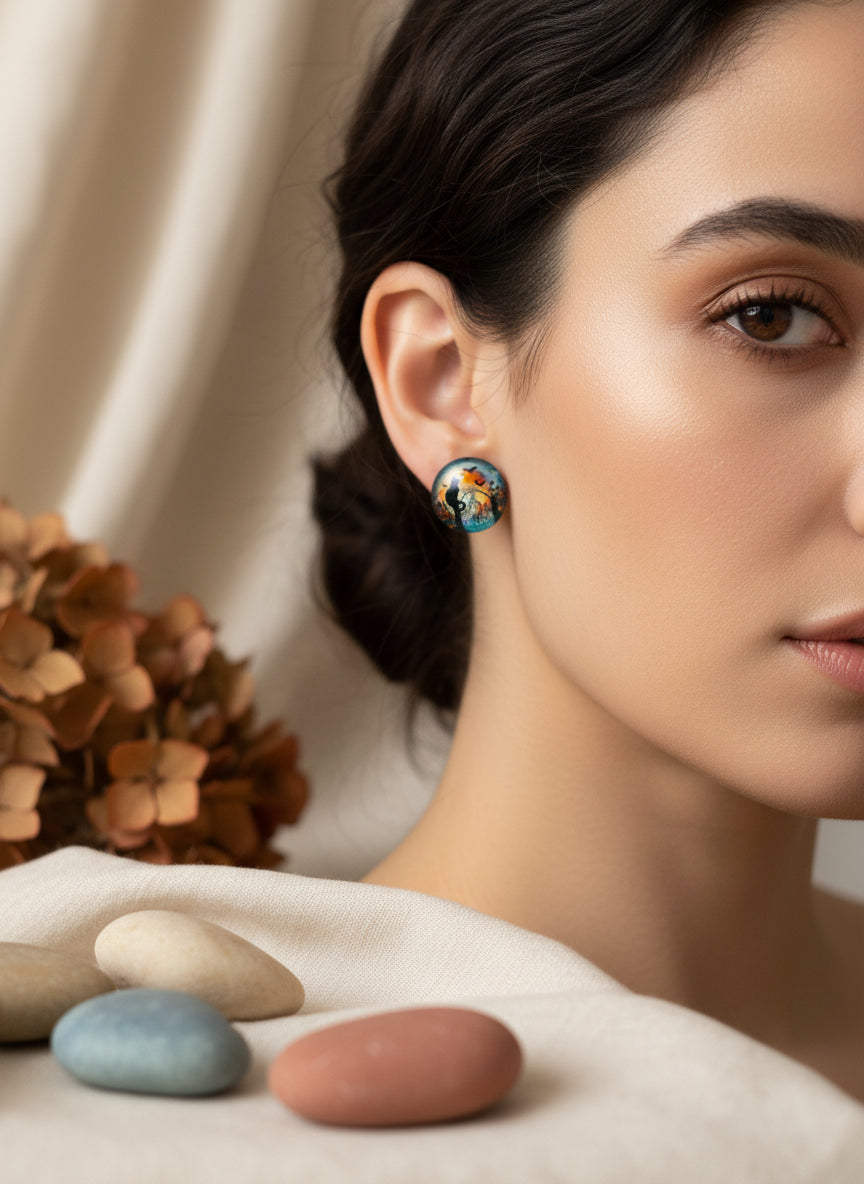 Cabochon Earring for Halloween