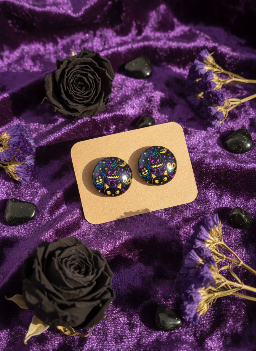 Cabochon Earring for Halloween