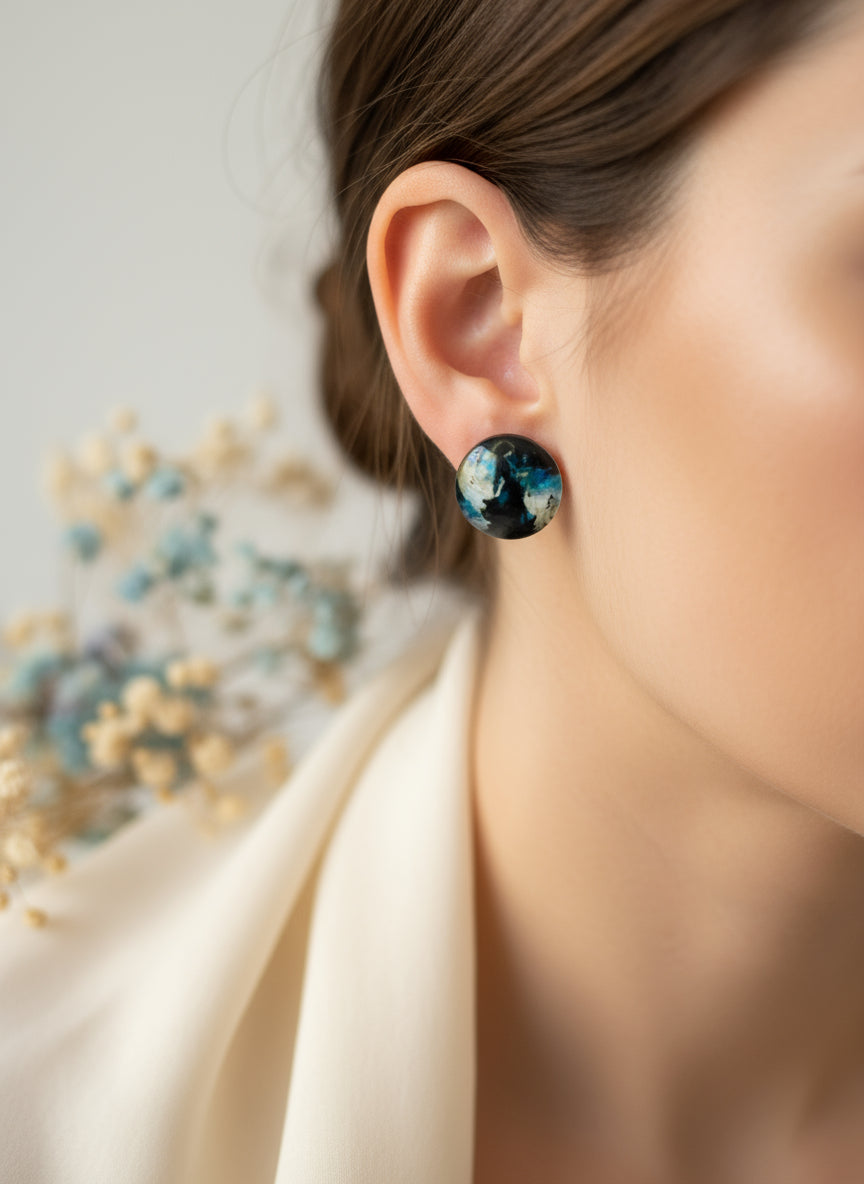 Cabochon Mystical Witchy Earring