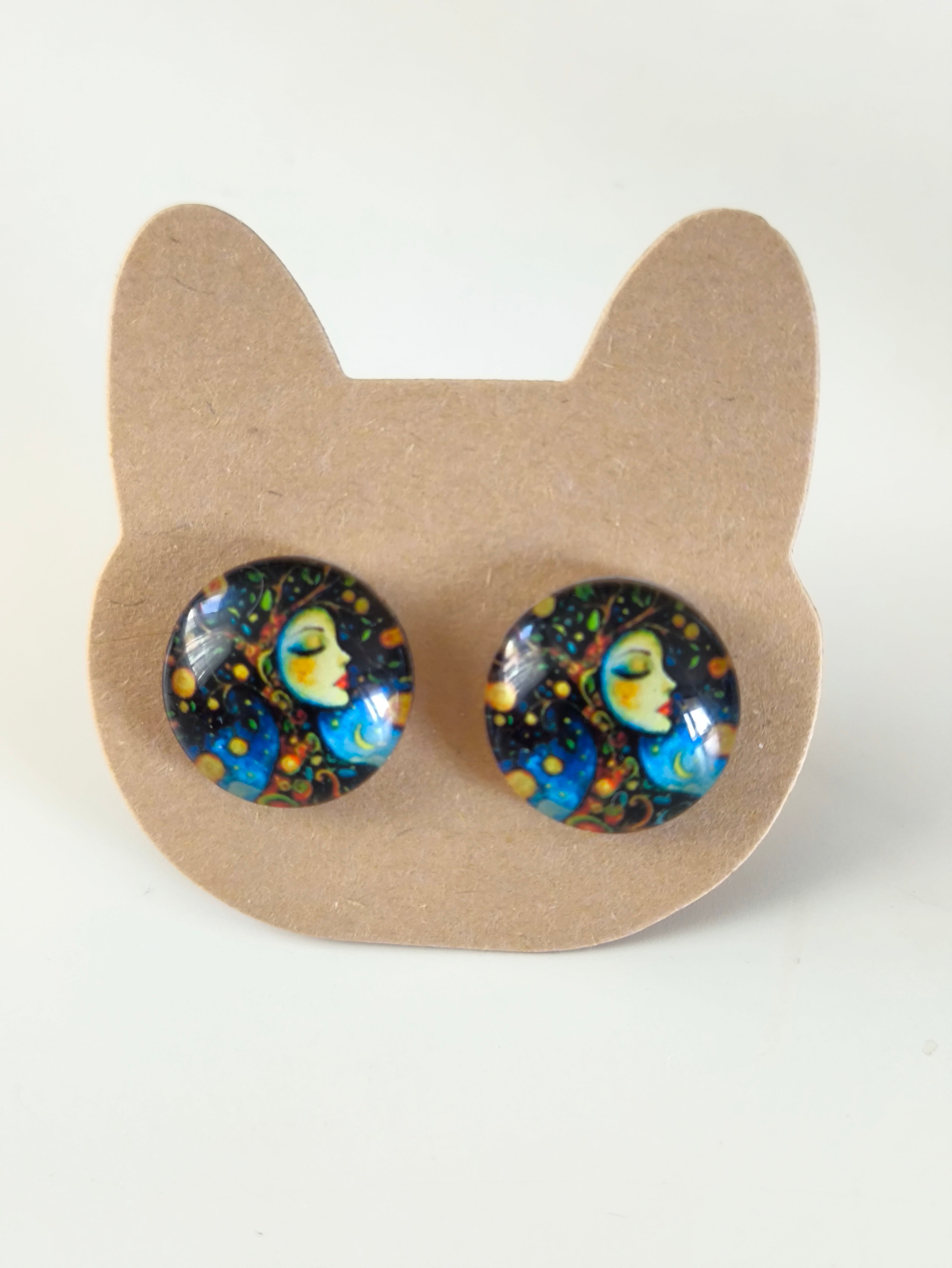 Cabochon Mystical Witchy Earring