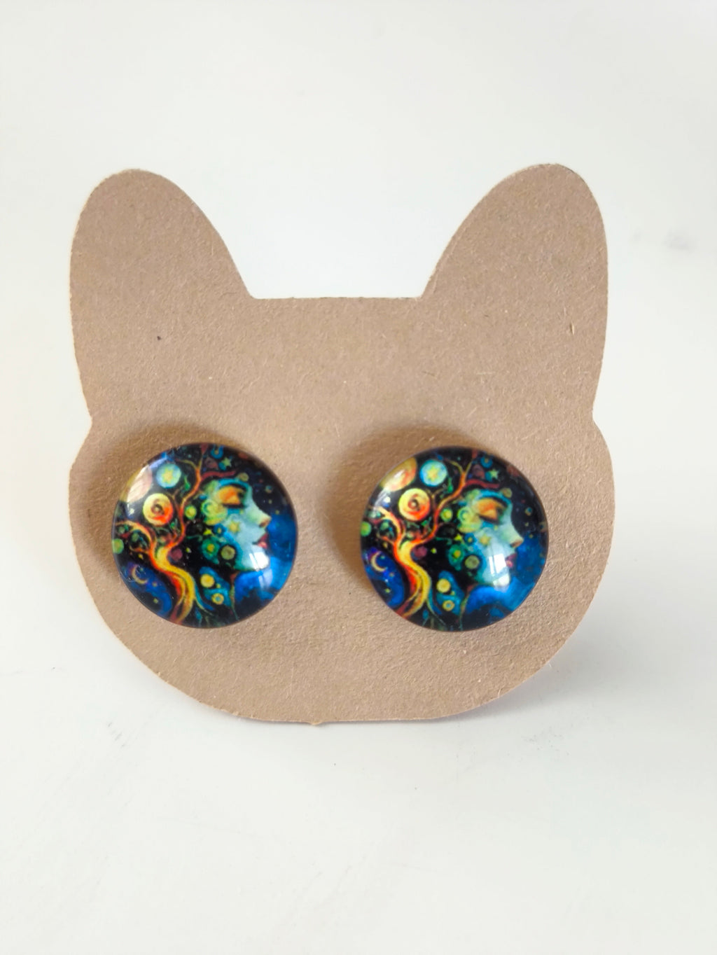 Cabochon Mystical Witchy Earring