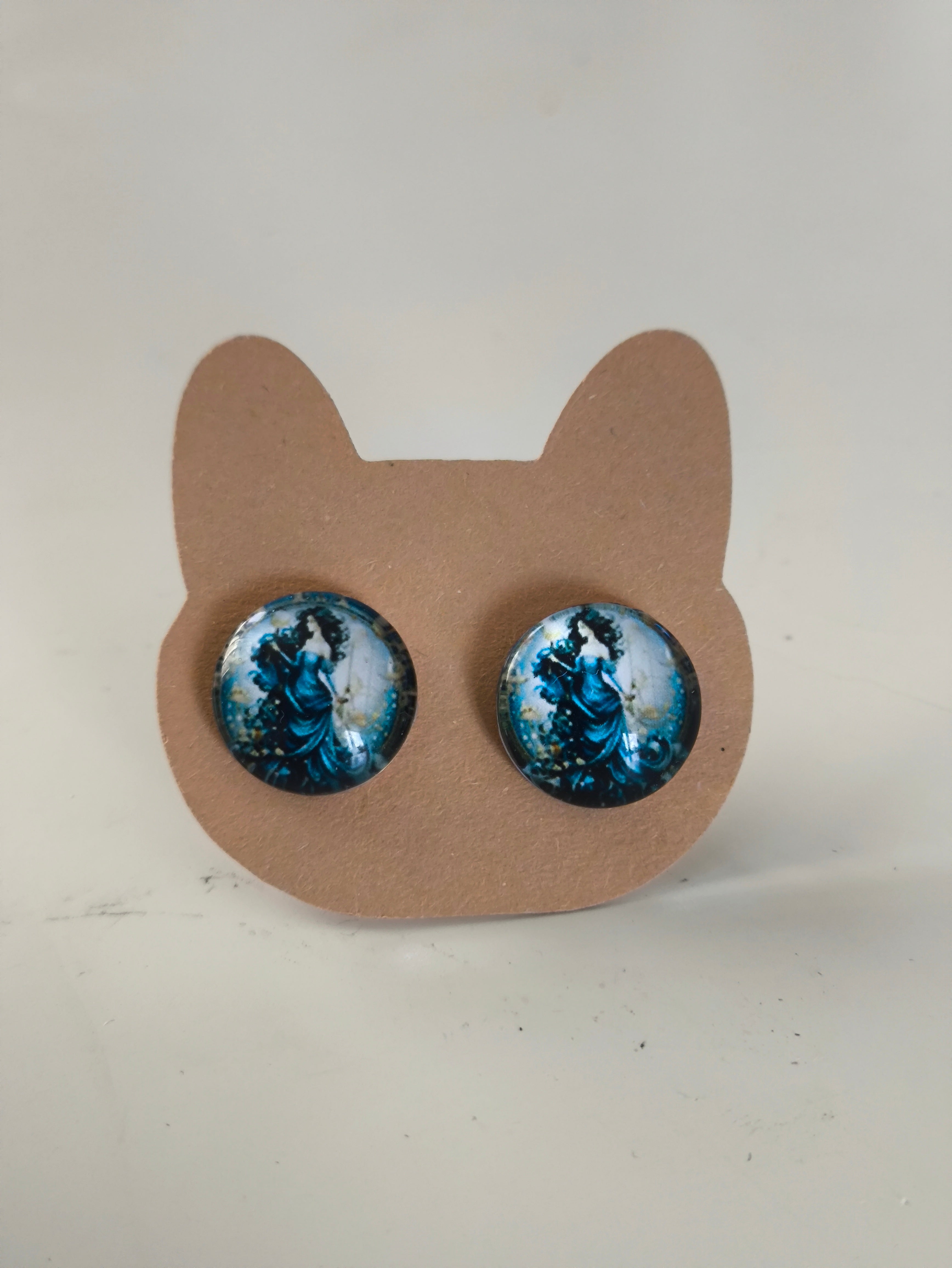 Cabochon Mystical Witchy Earring