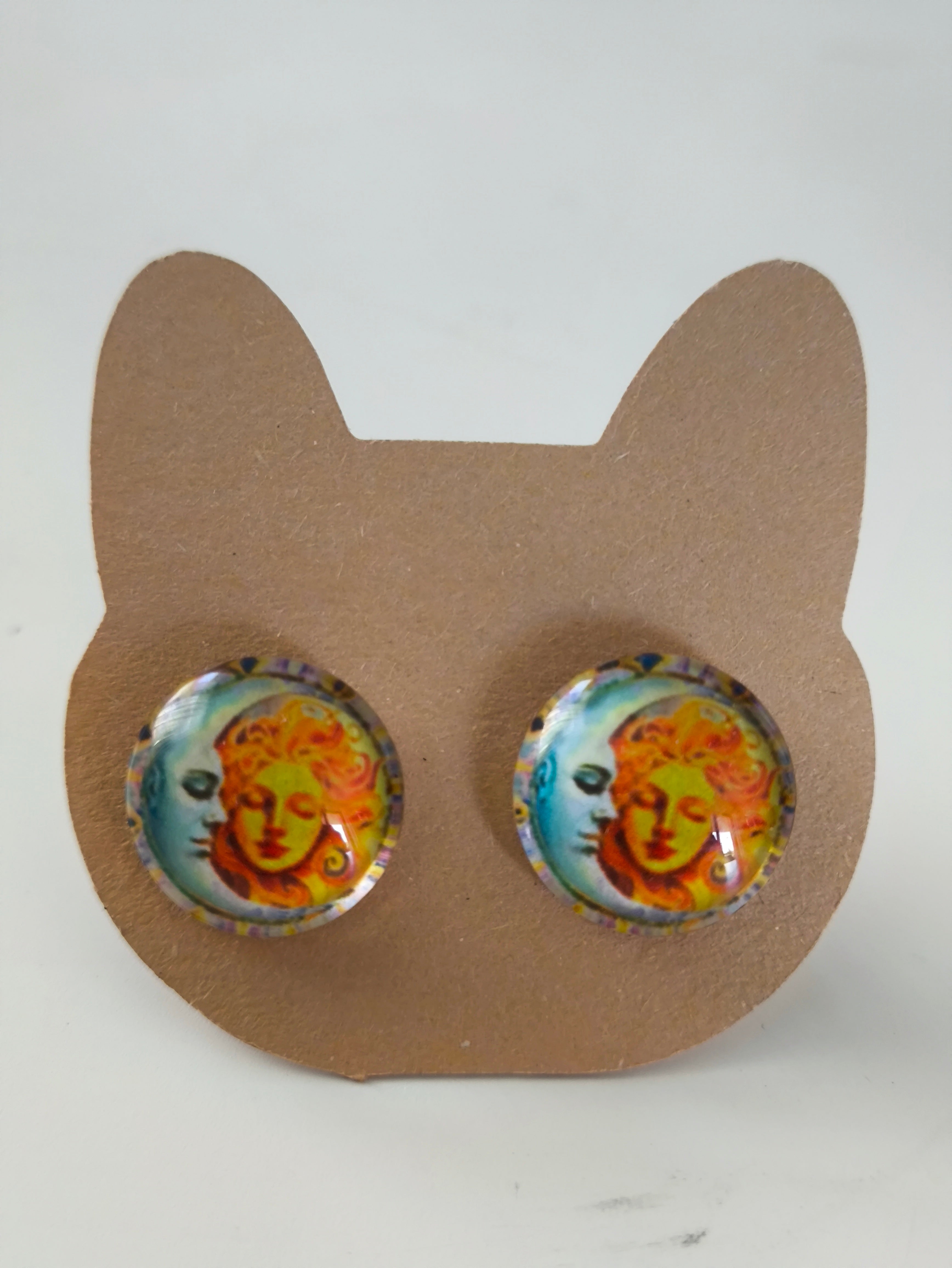 Cabochon Mystical Witchy Earring