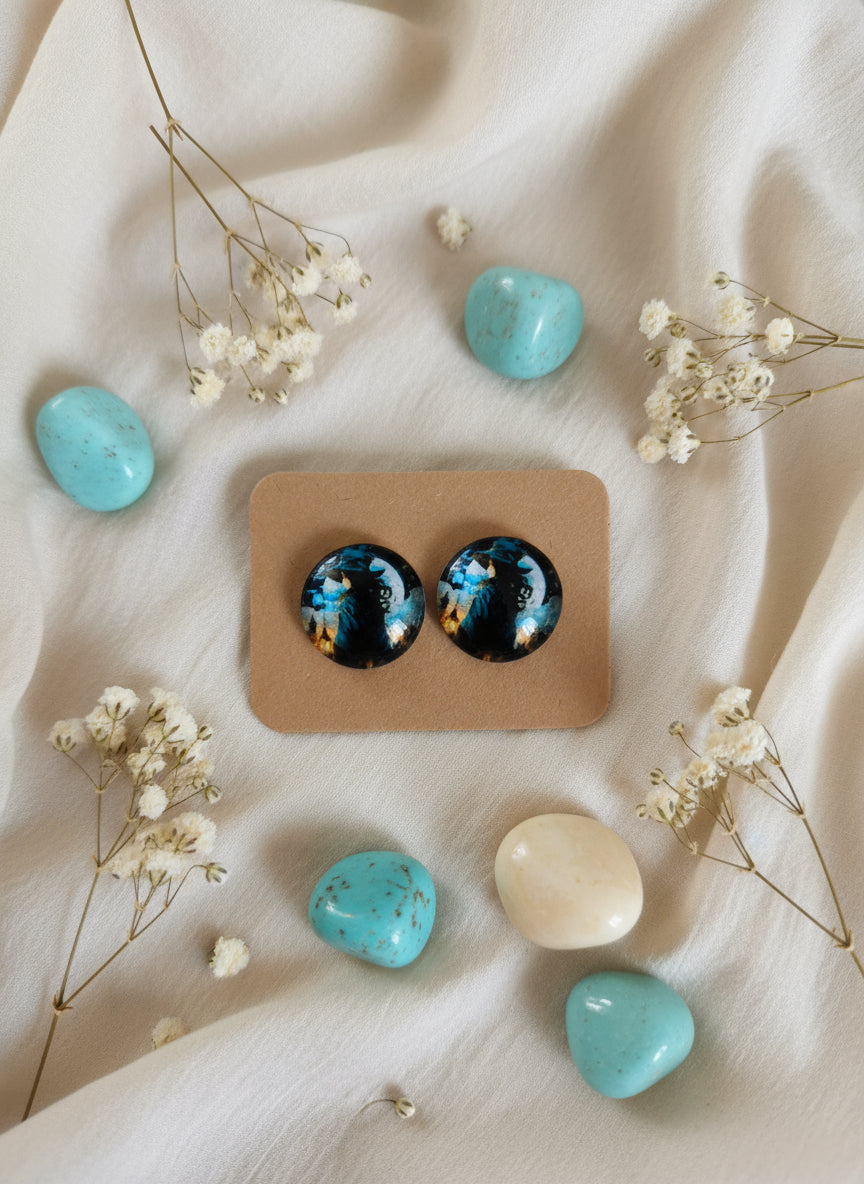 Cabochon Mystical Witchy Earring