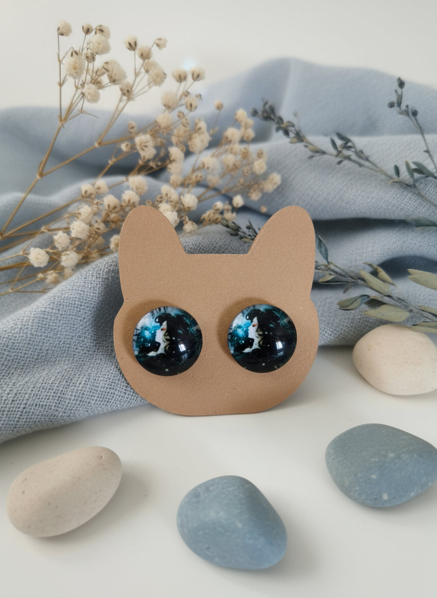 Cabochon Mystical Witchy Earring