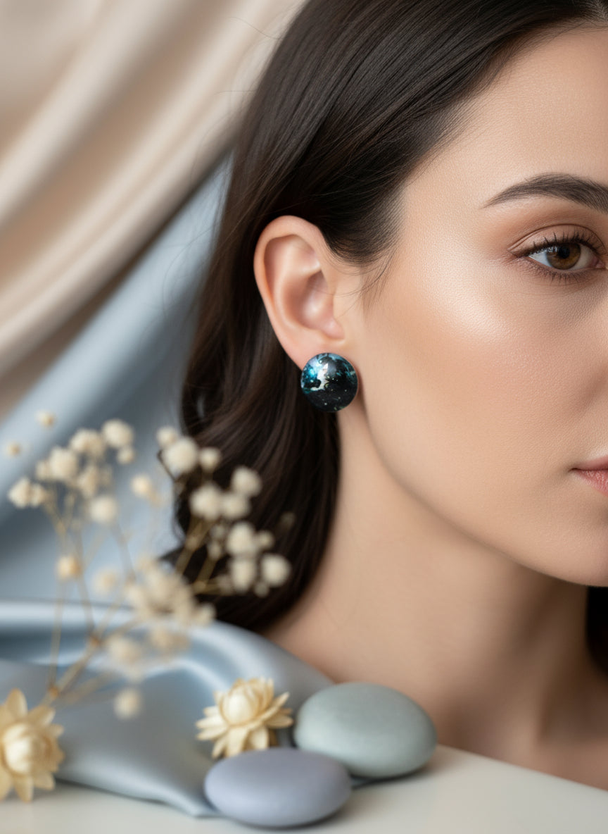 Cabochon Mystical Witchy Earring