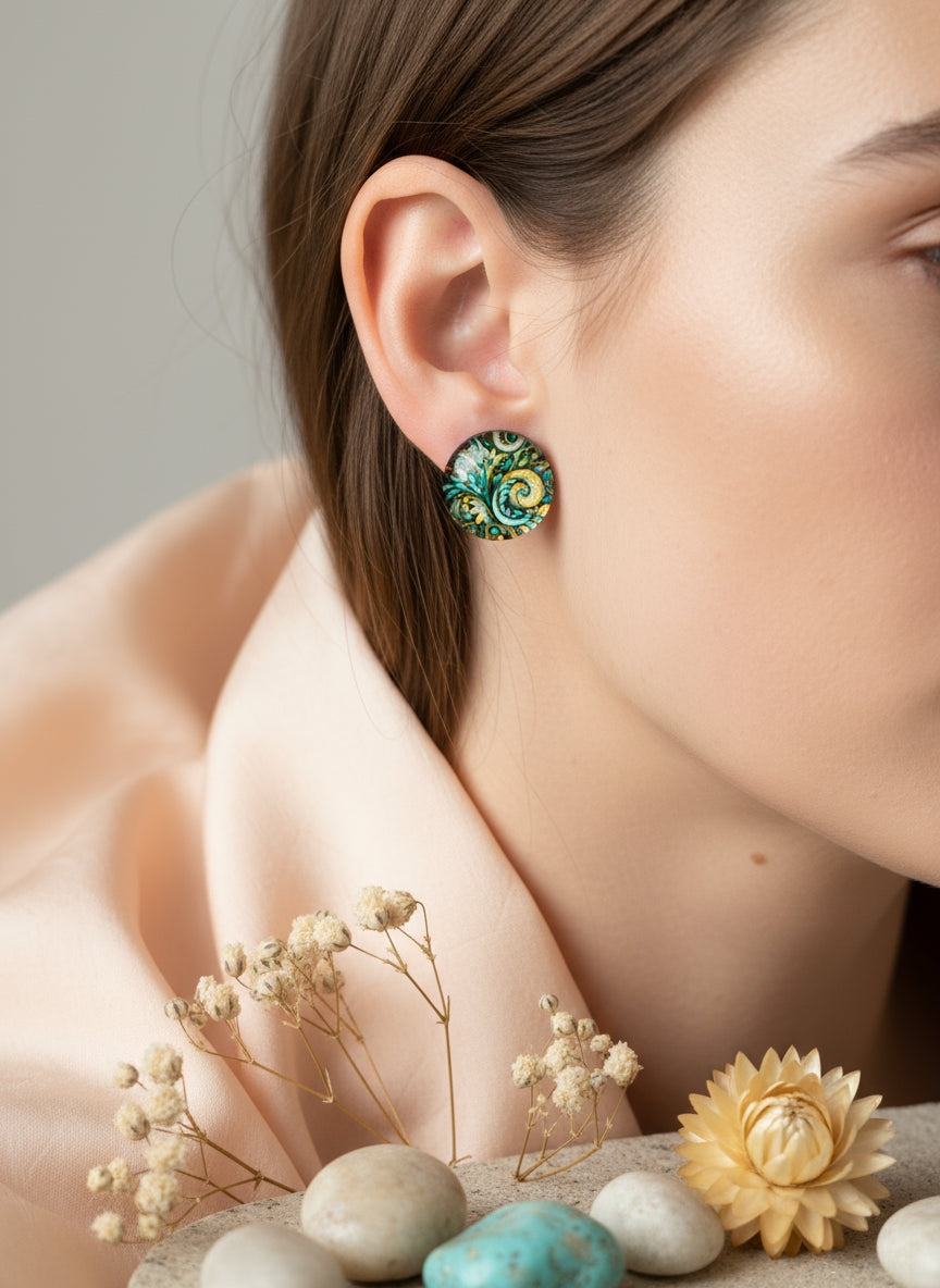 Cabochon Nature’s Whisper Earring