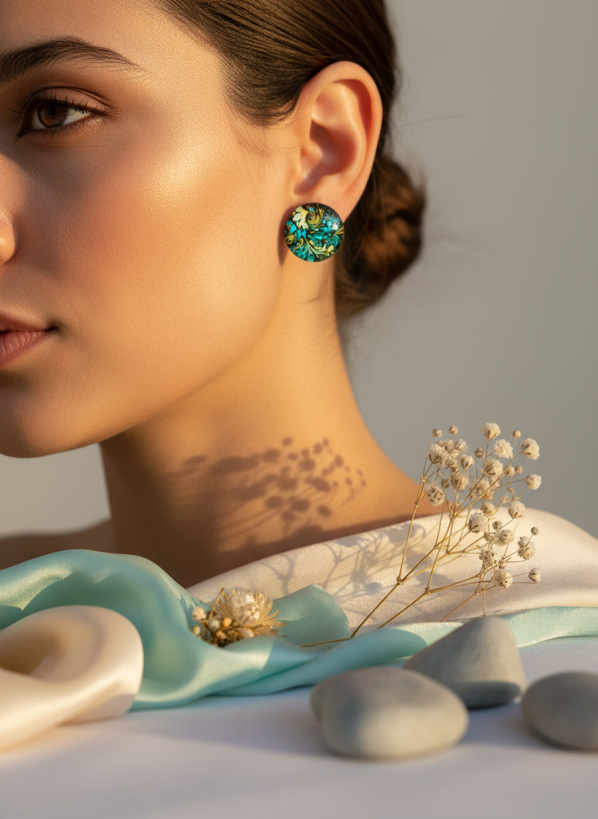 Cabochon Nature’s Whisper Earring