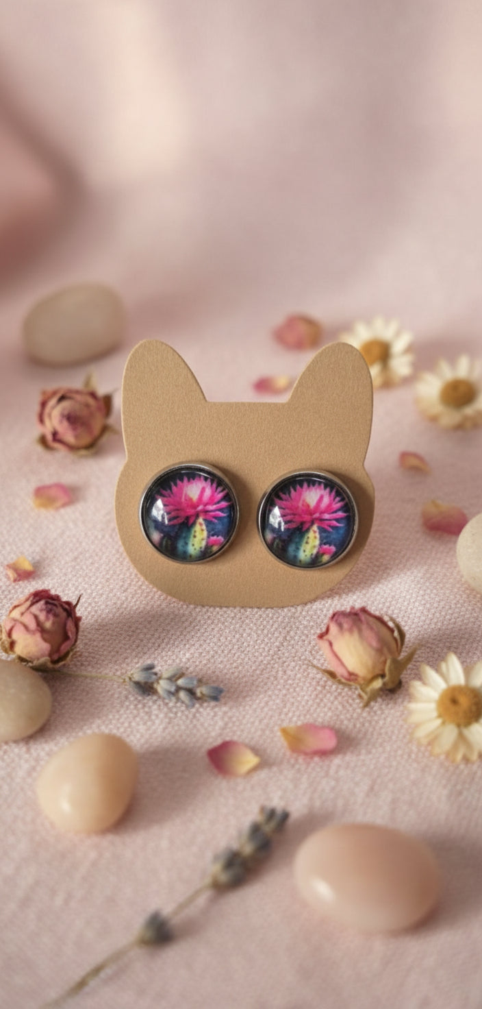 Kaboson fülbevaló kaktuszokkal