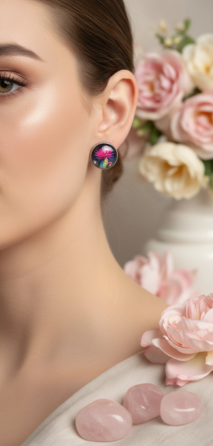 Kaboson fülbevaló kaktuszokkal