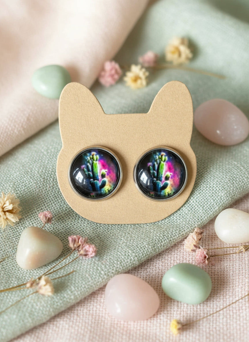 Kaboson fülbevaló kaktuszokkal