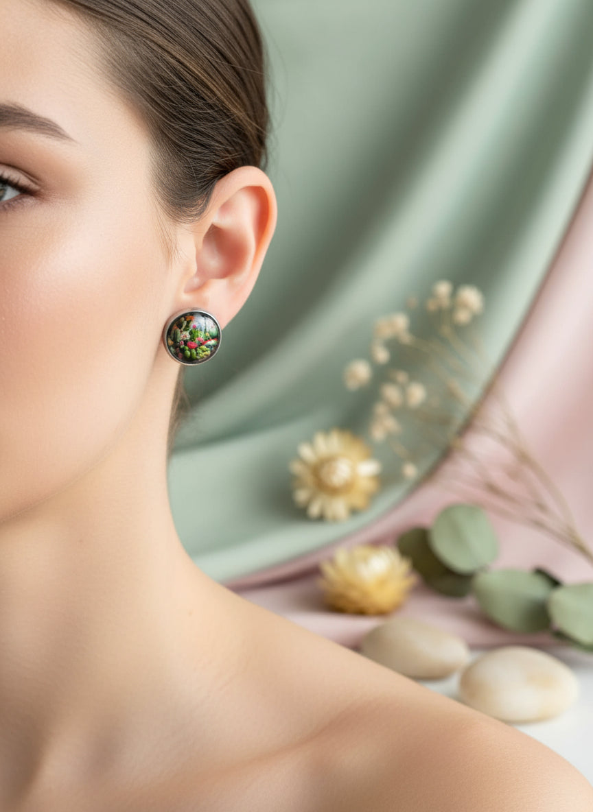 Kaboson fülbevaló kaktuszokkal