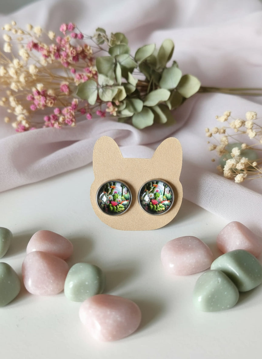 Kaboson fülbevaló kaktuszokkal