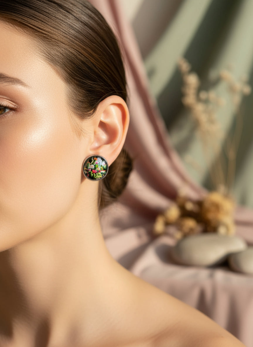 Kaboson fülbevaló kaktuszokkal