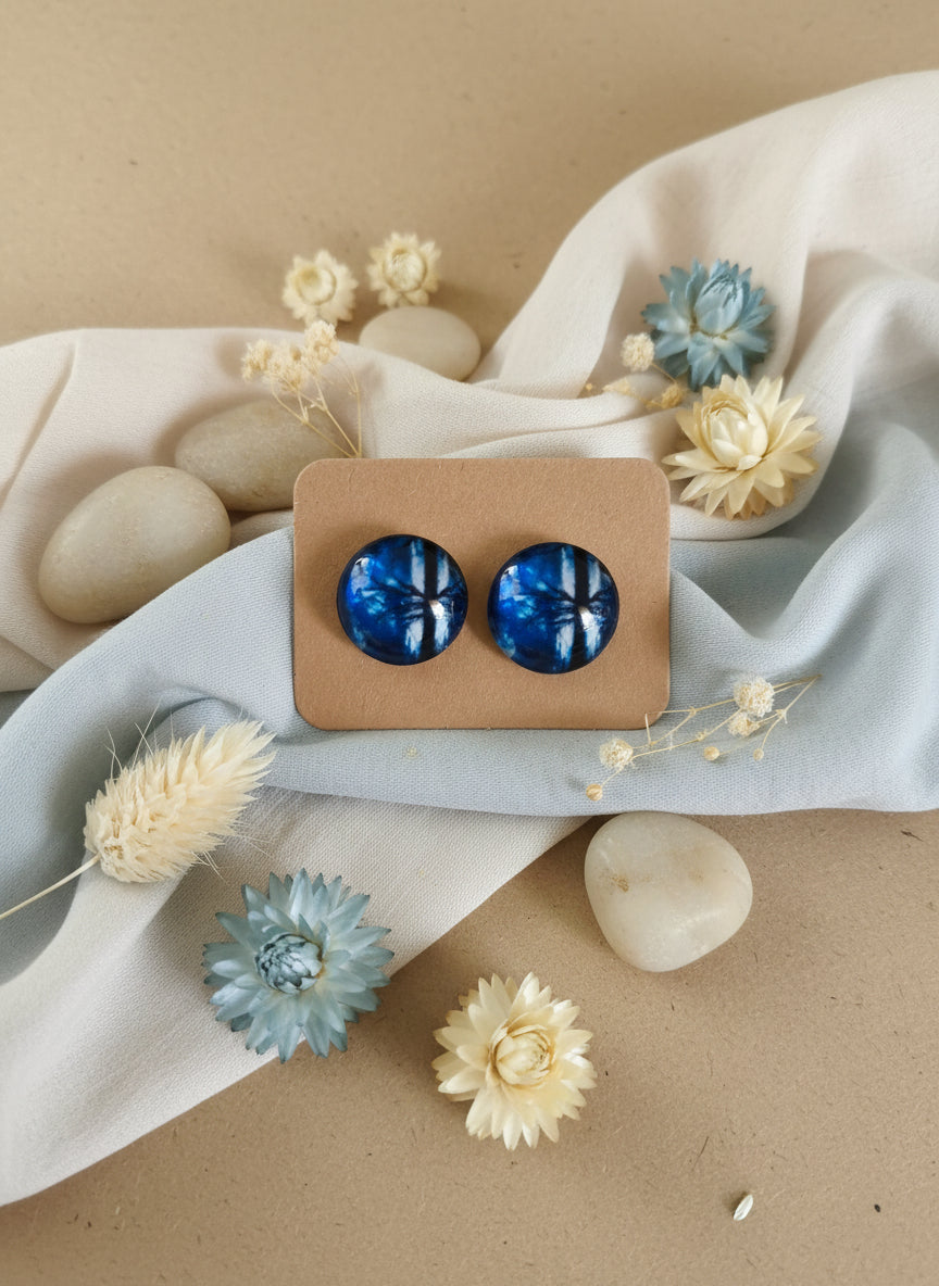 Cabochon Tree of Life Earring