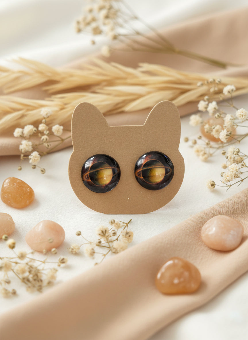 Cabochon Galactic Universe Earring