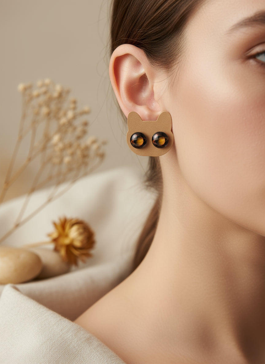 Cabochon Galactic Universe Earring