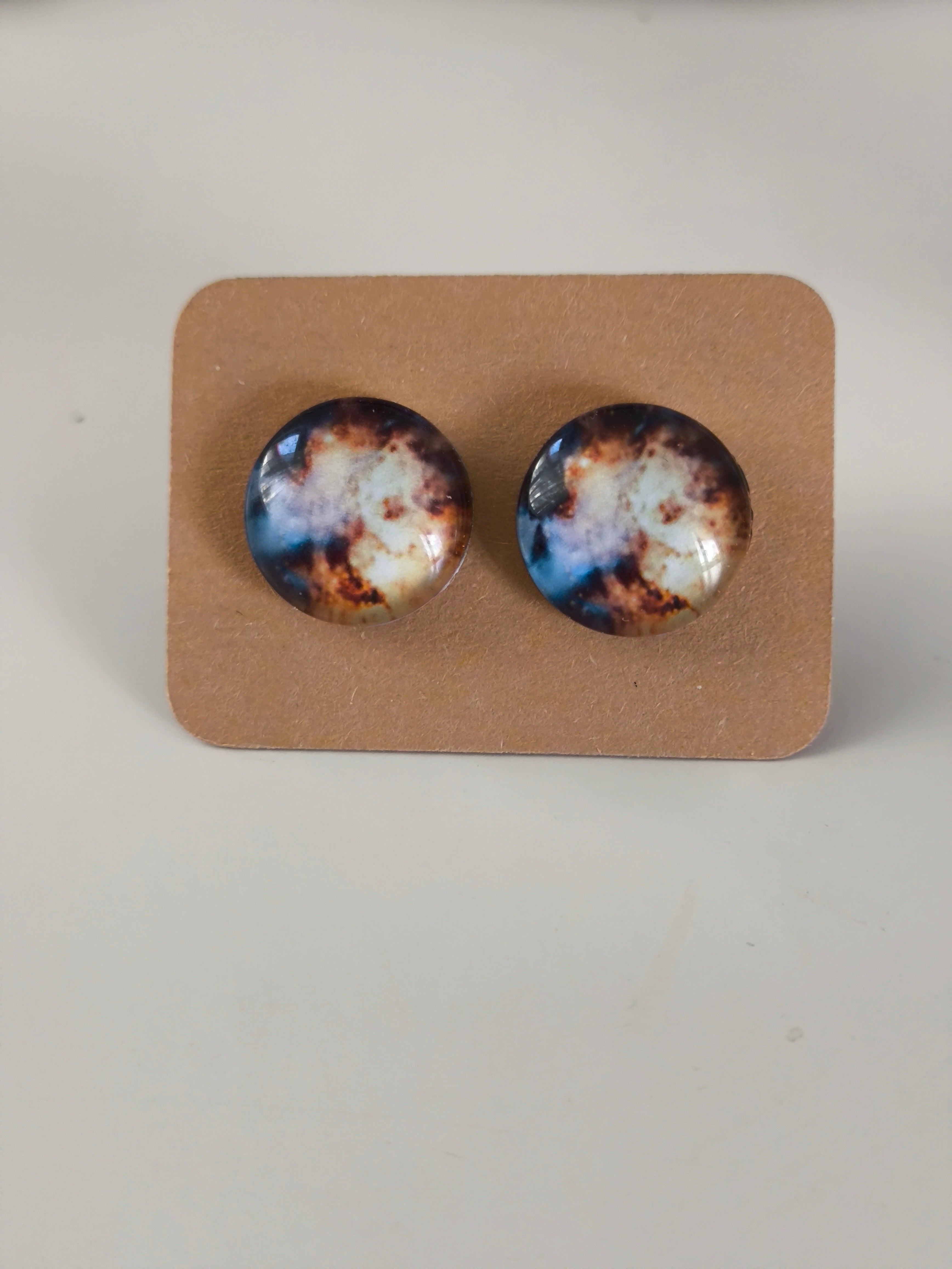Cabochon Galactic Universe Earring