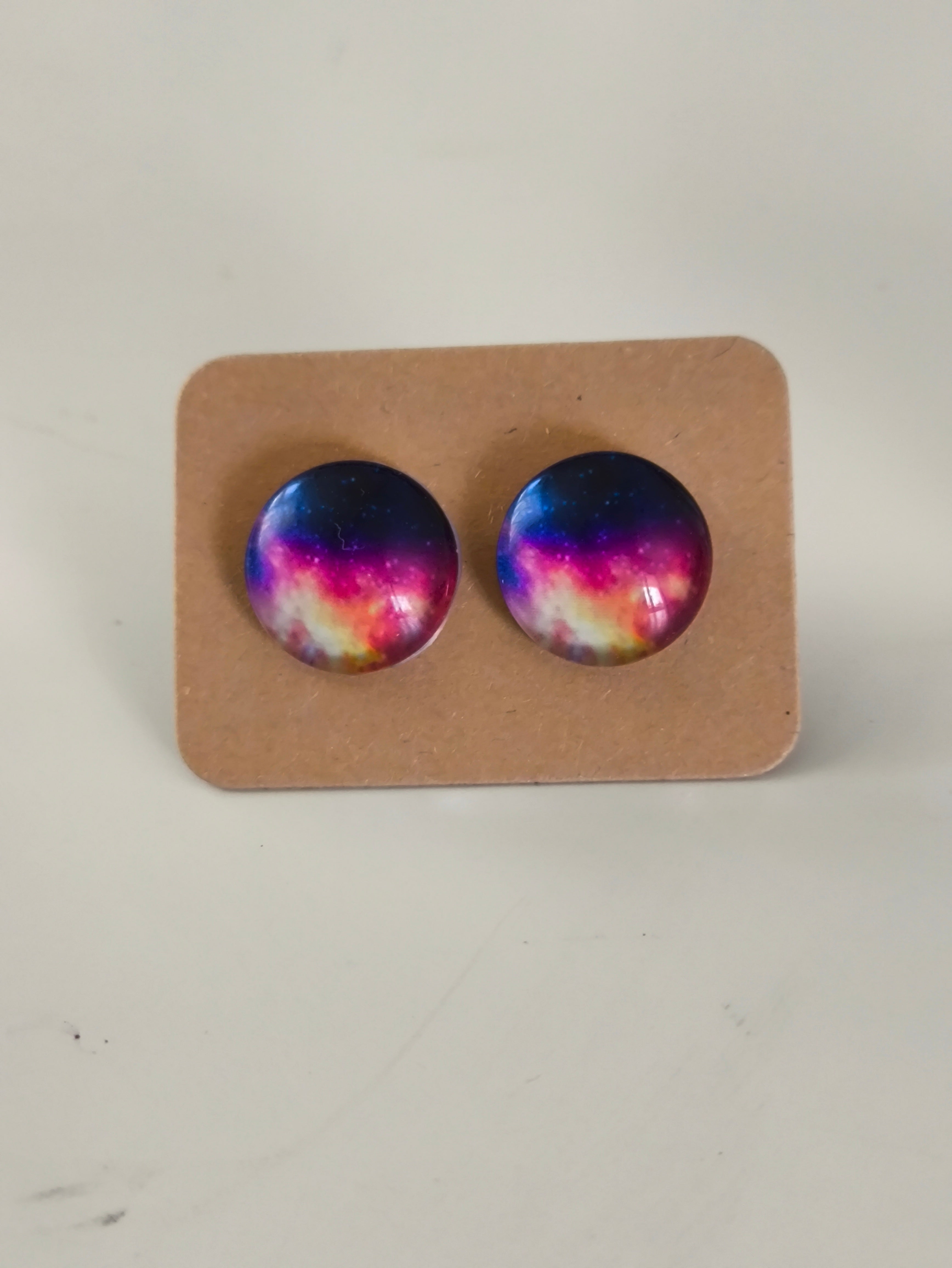 Cabochon Galactic Universe Earring