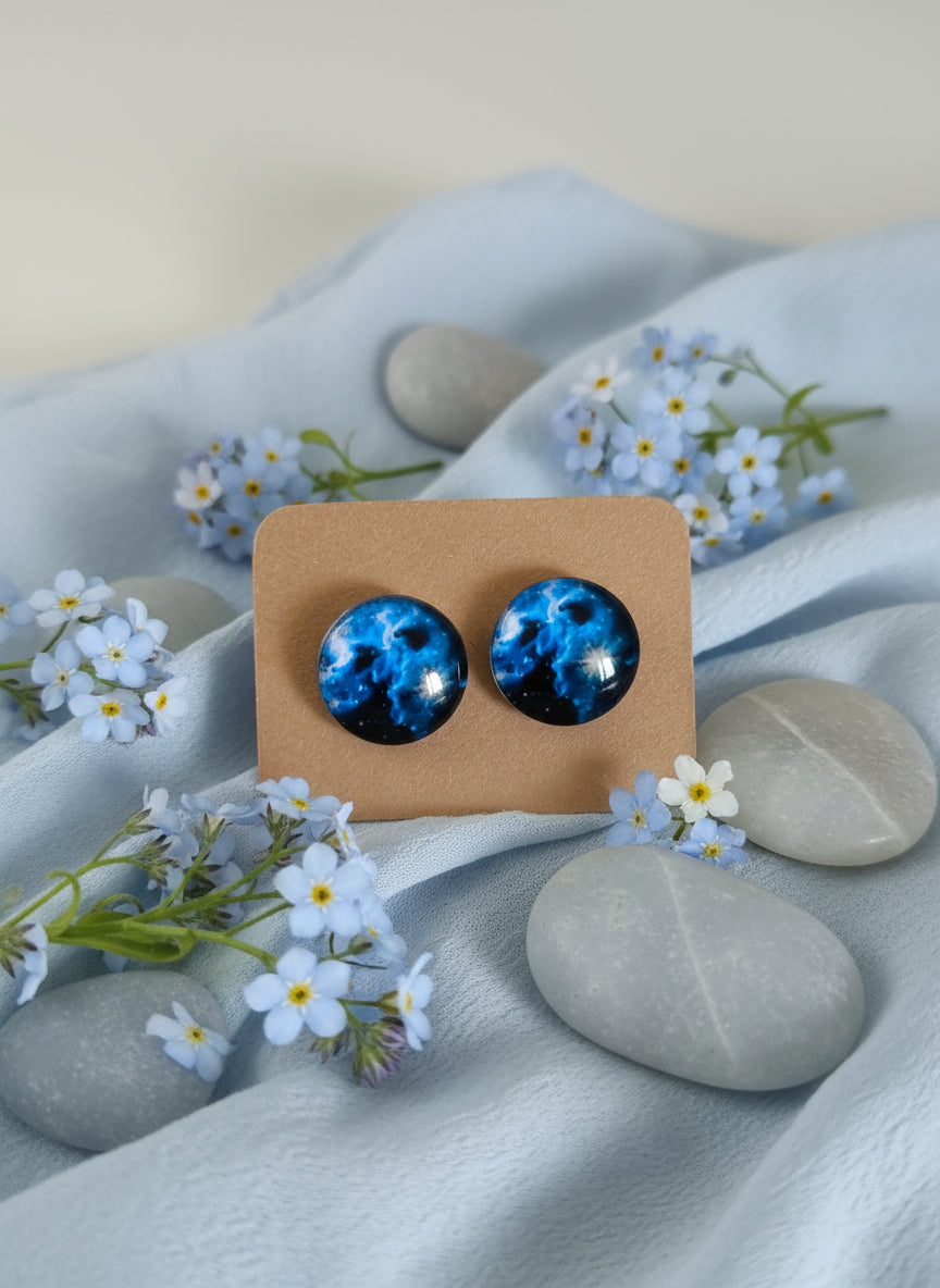 Cabochon Galactic Universe Earring