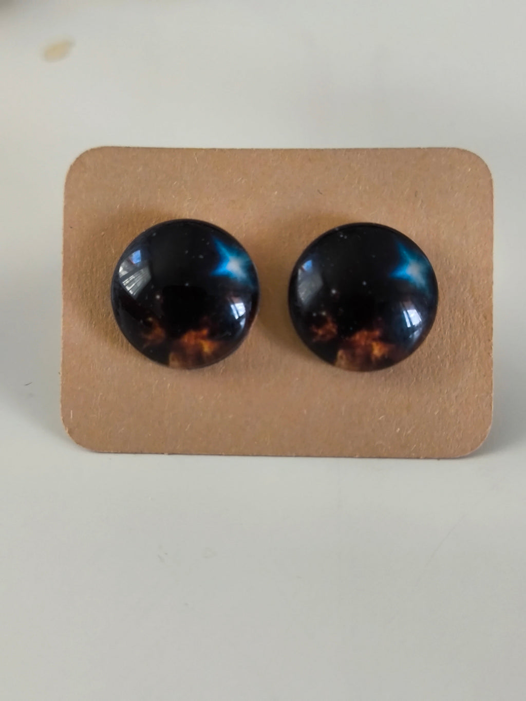 Cabochon Galactic Universe Earring