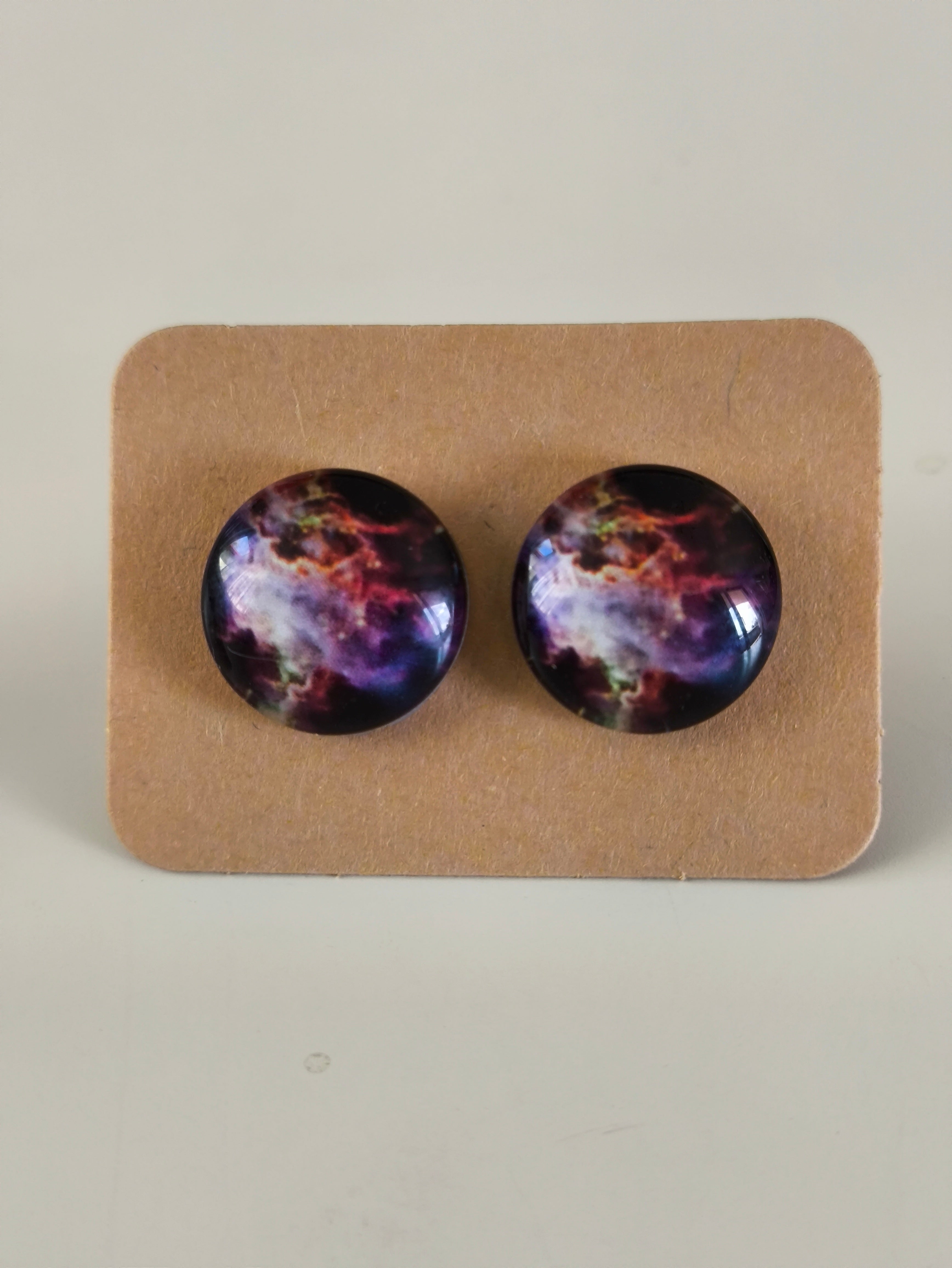 Cabochon Galactic Universe Earring