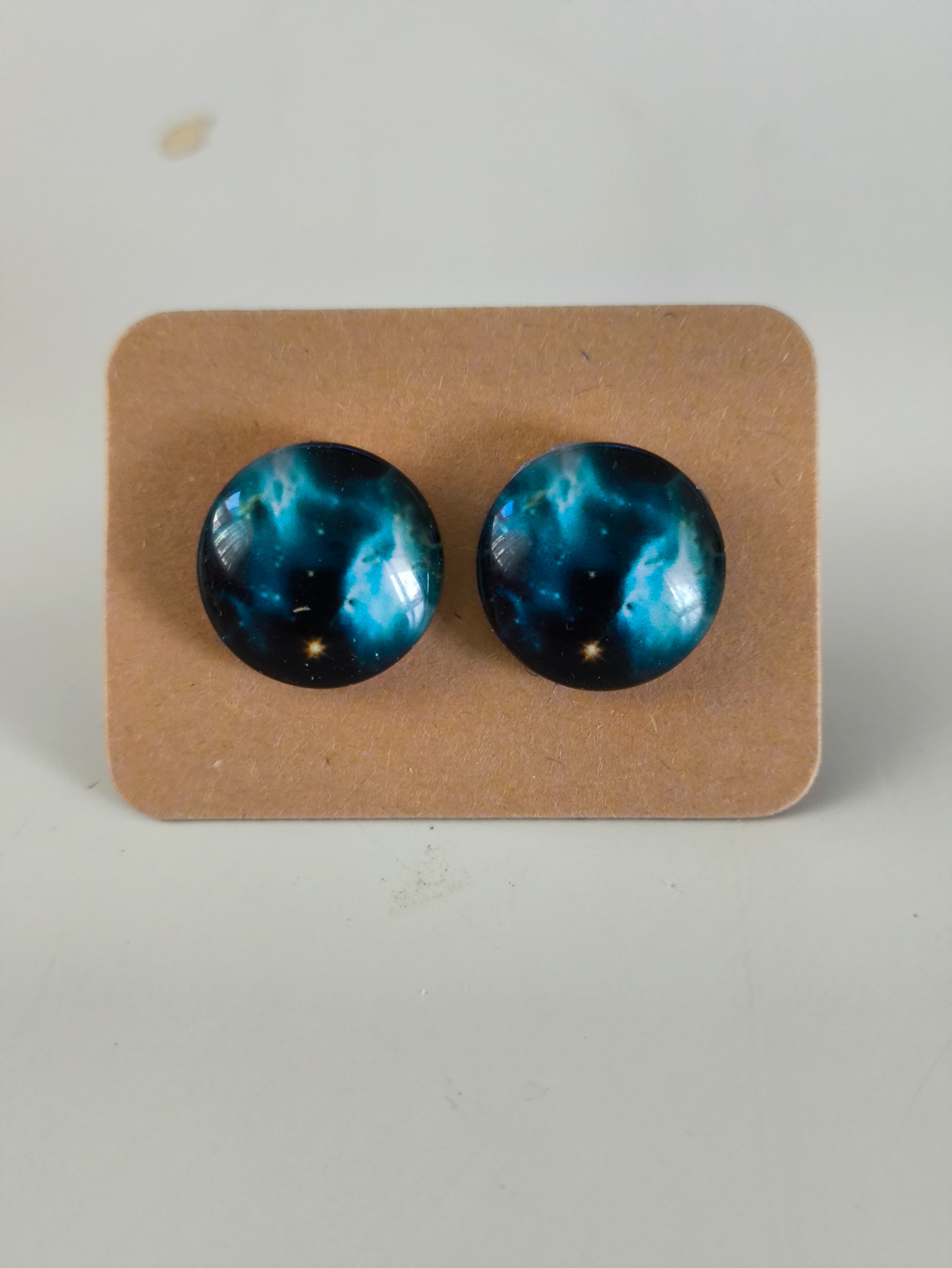 Cabochon Galactic Universe Earring