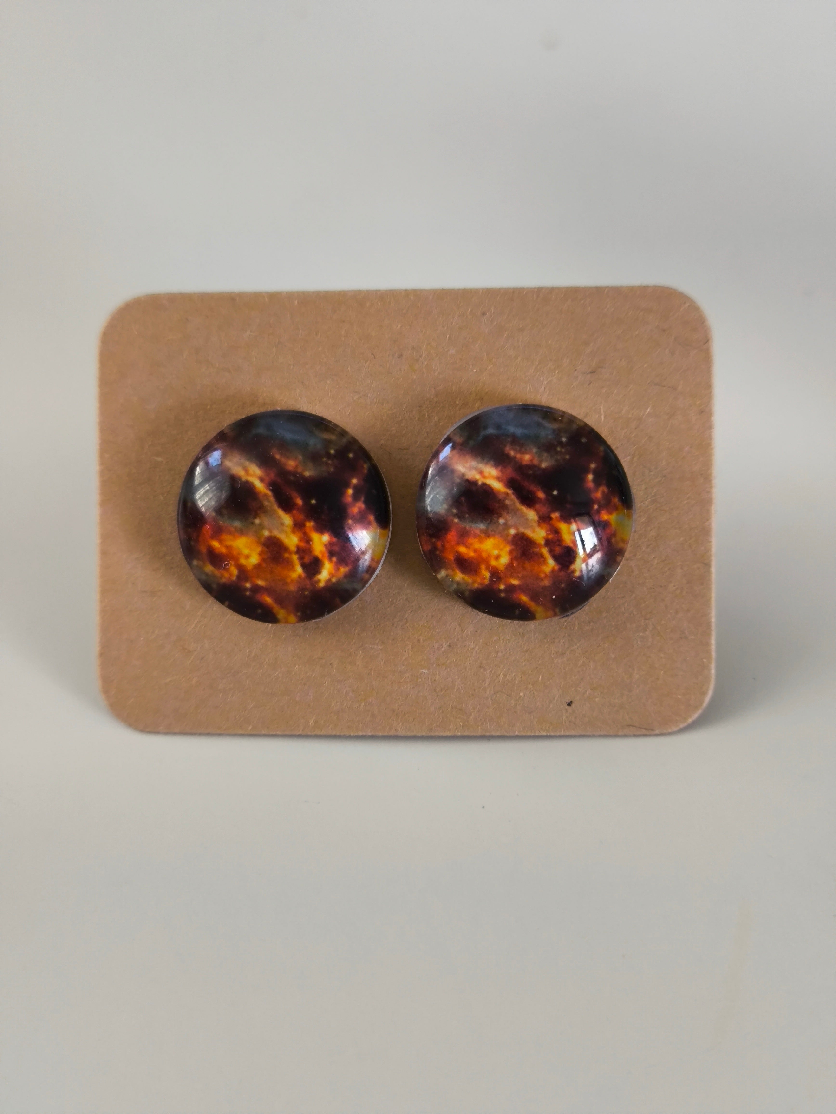 Cabochon Galactic Universe Earring