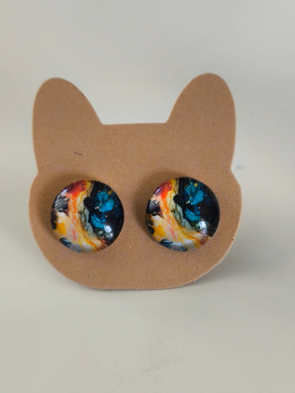 Cabochon Galactic Universe Earring