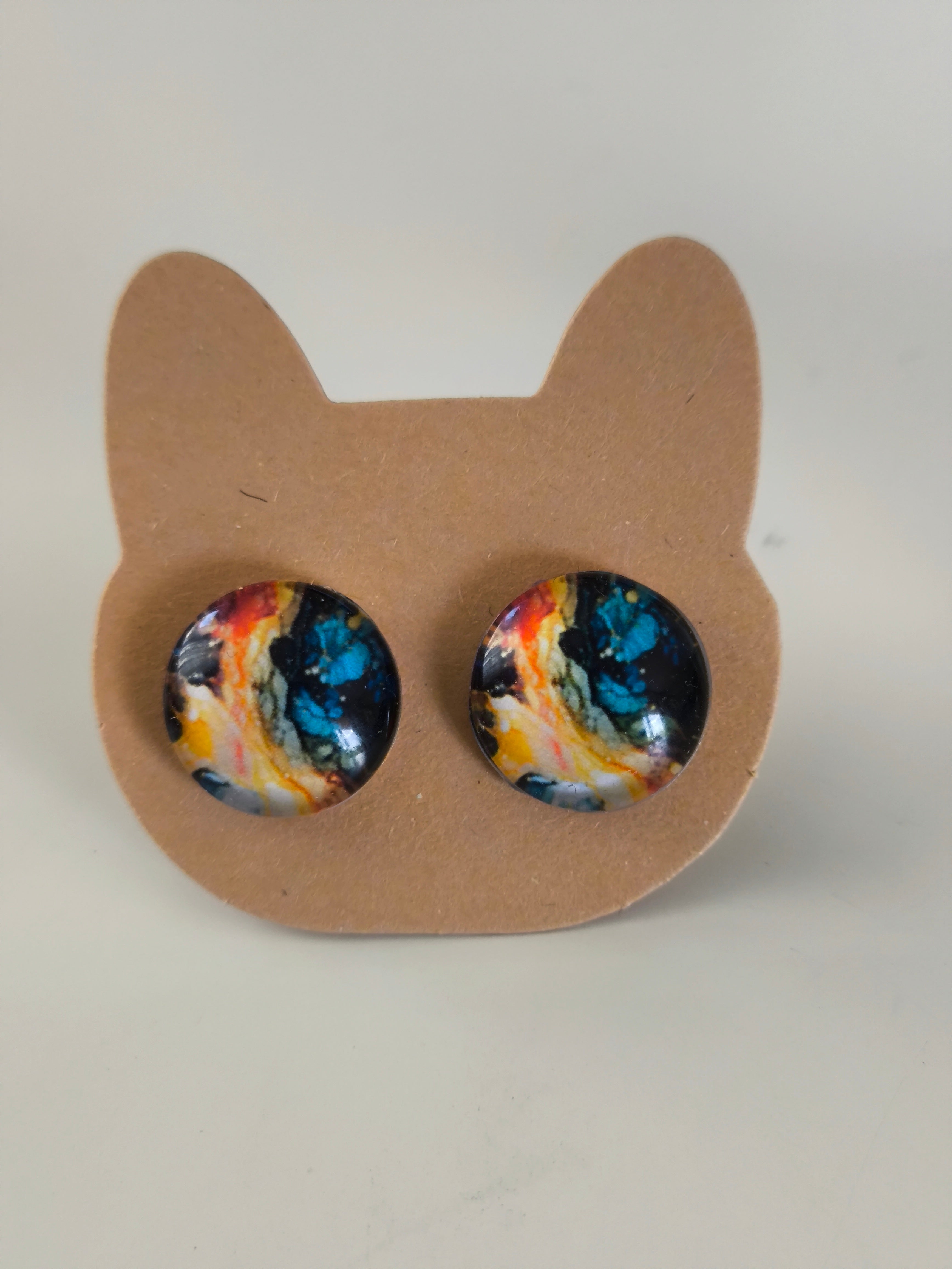 Cabochon Galactic Universe Earring