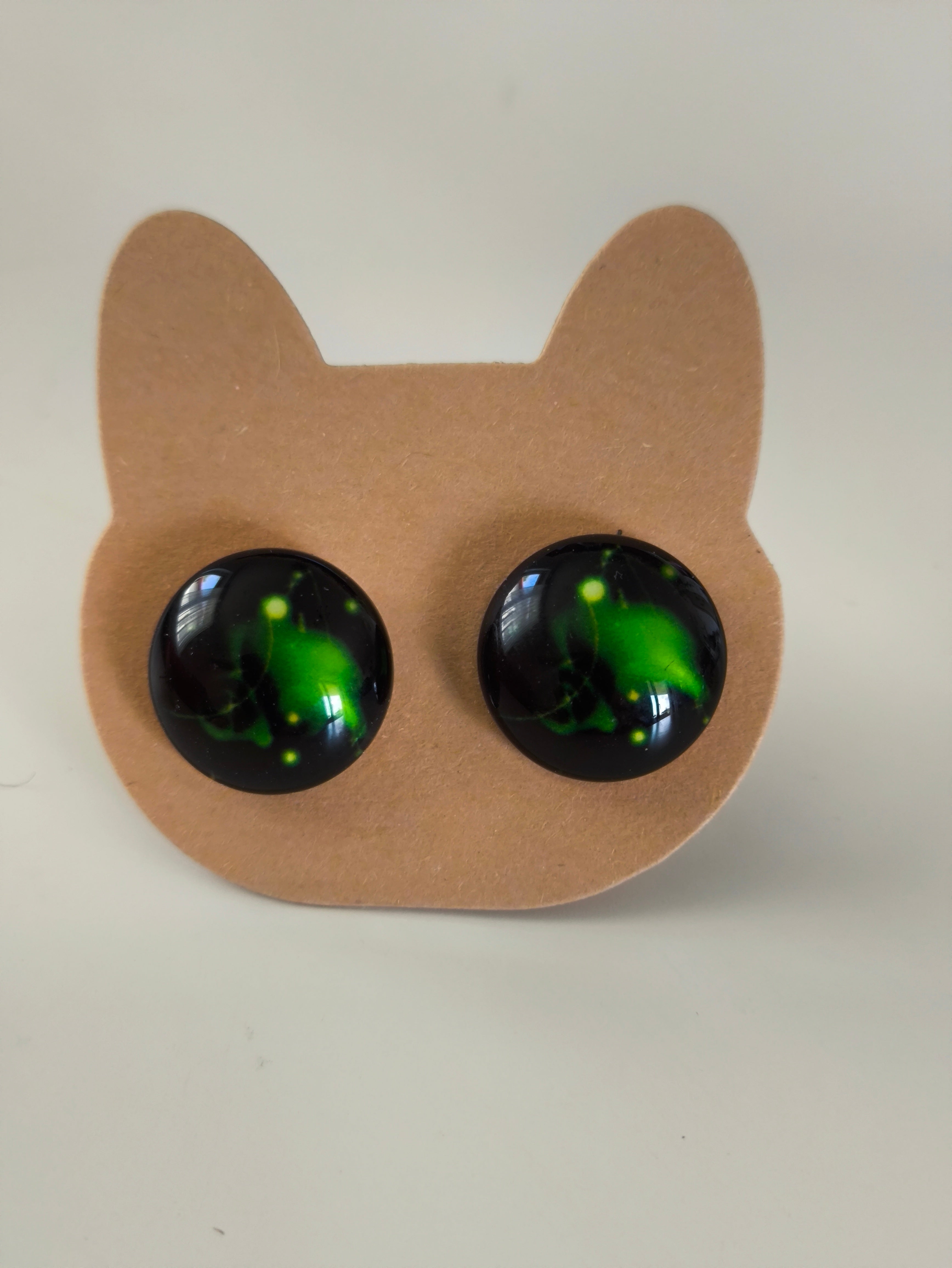 Cabochon Galactic Universe Earring