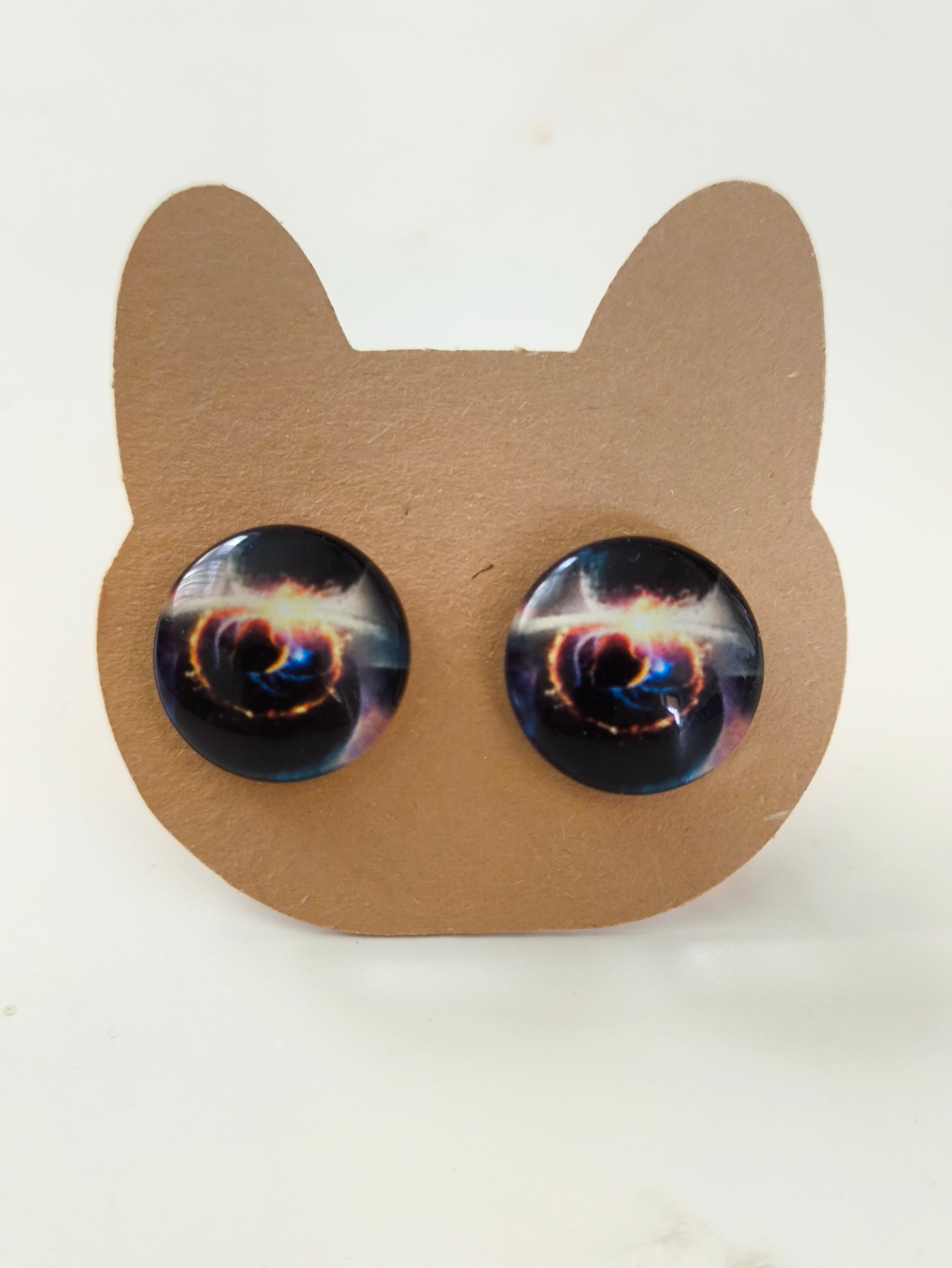 Cabochon Galactic Universe Earring