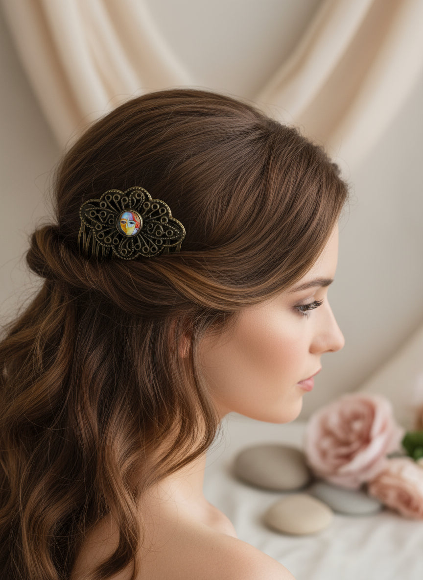 Cabochon Haircomb