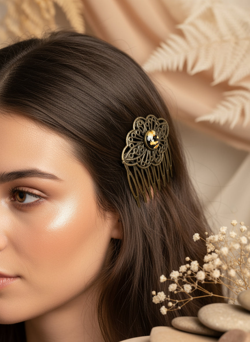 Cabochon Haircomb