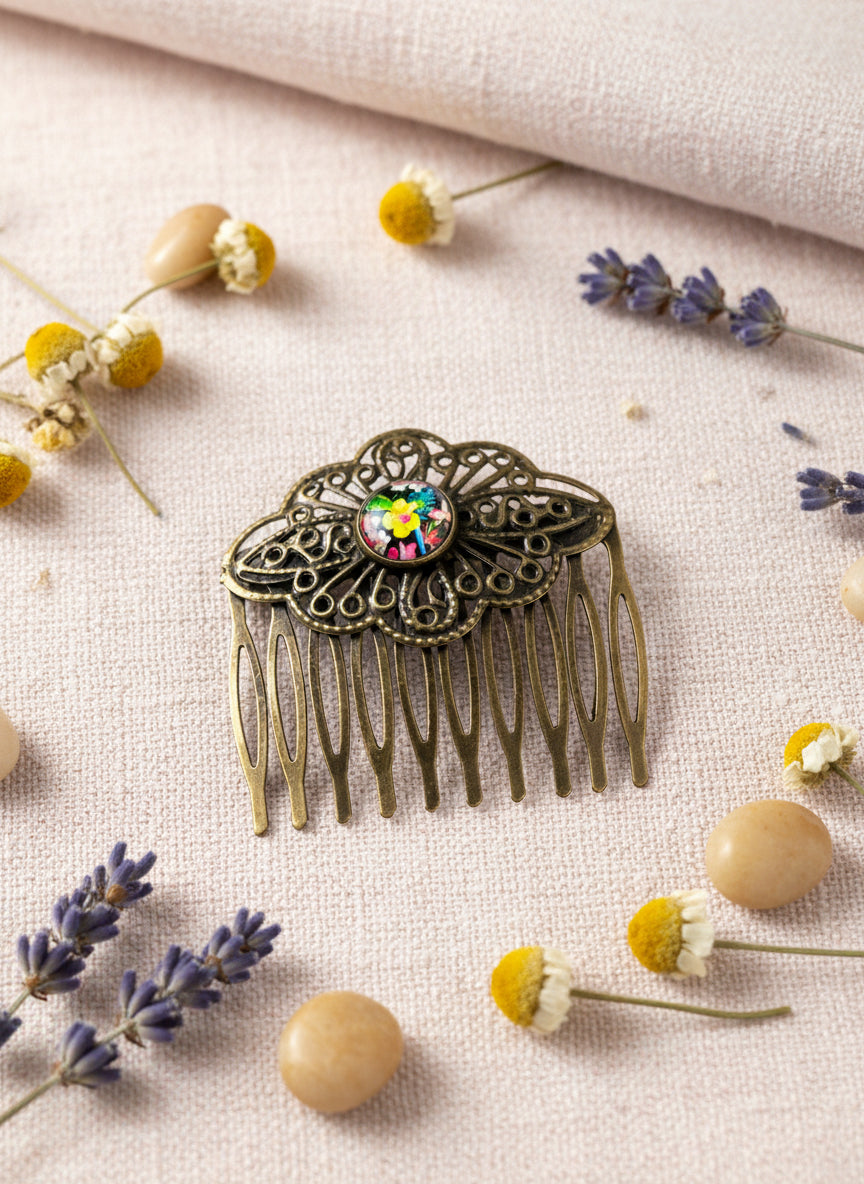 Cabochon Haircomb