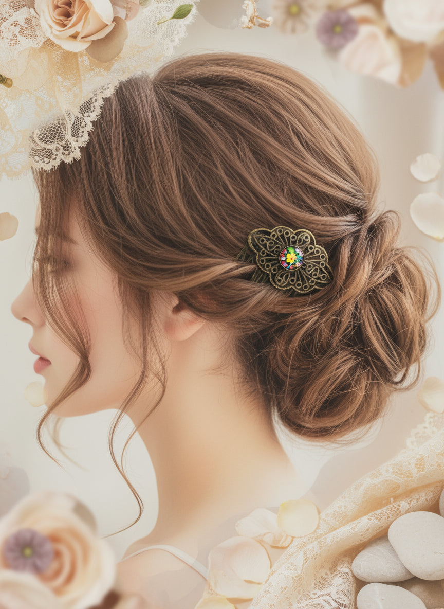 Cabochon Haircomb