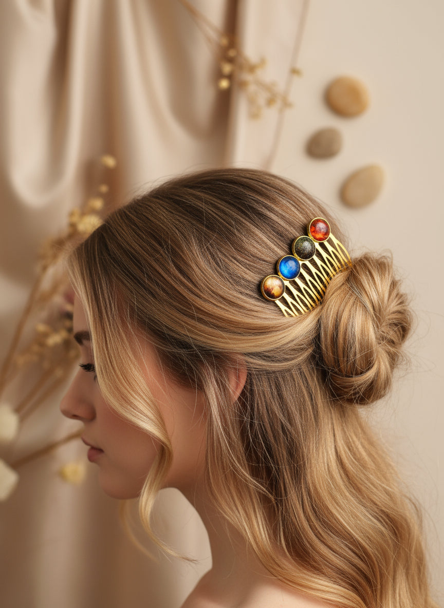Cabochon Haircomb
