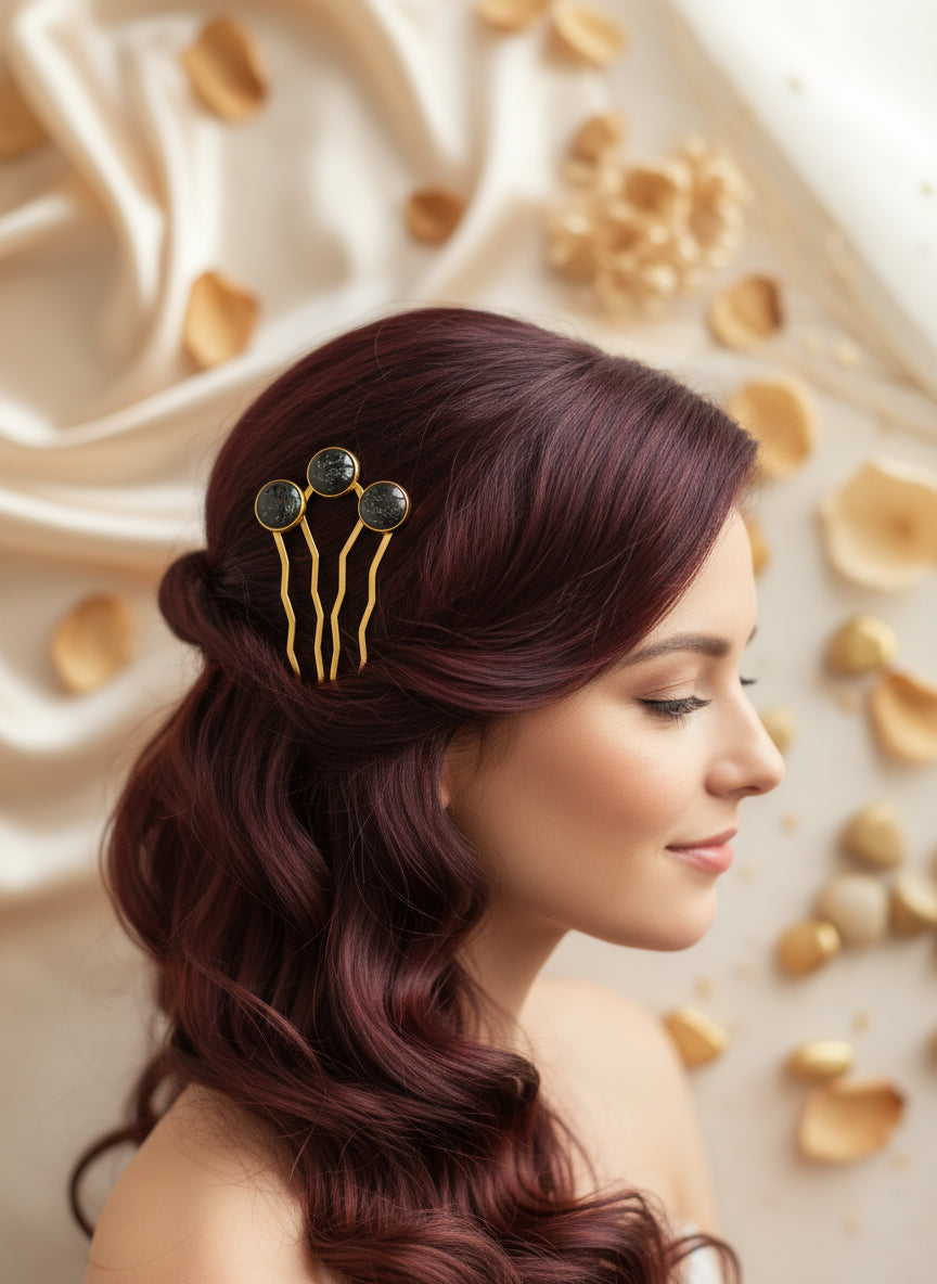 Cabochon Haircomb