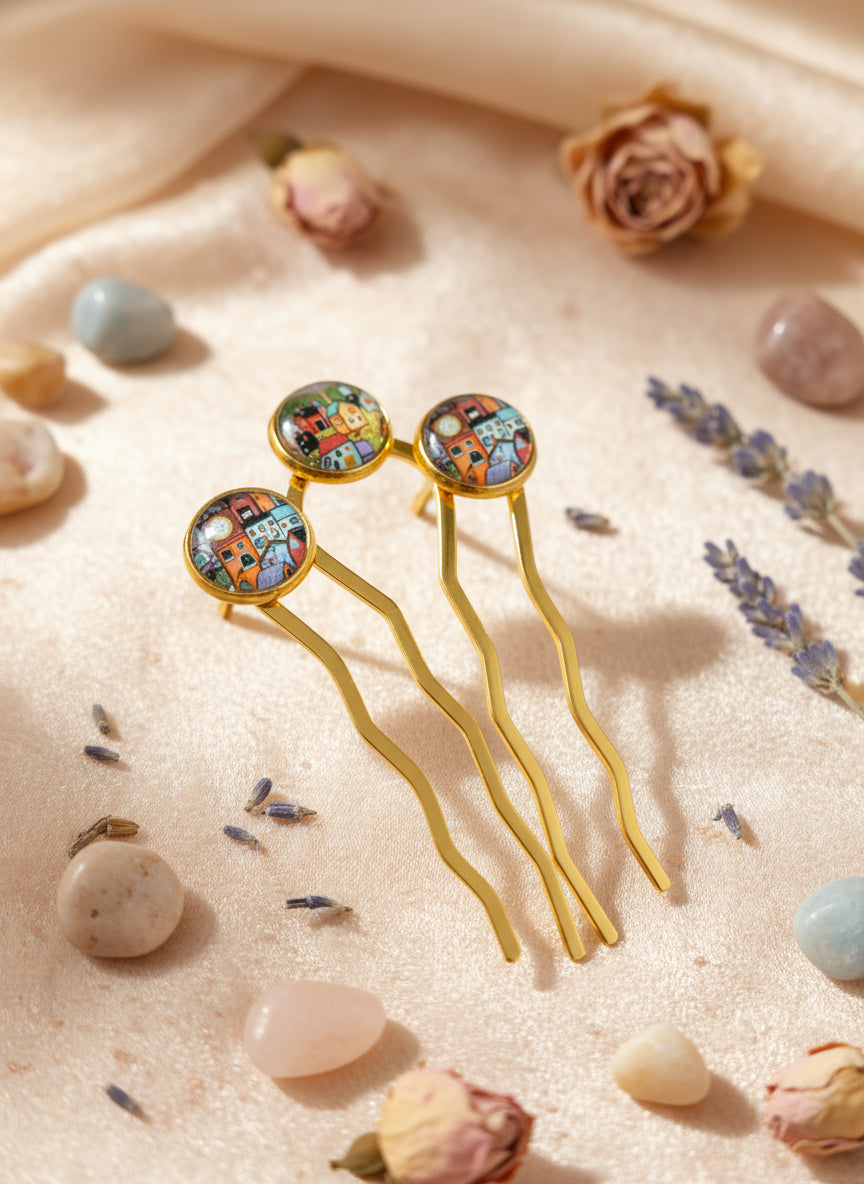 Cabochon Haircomb
