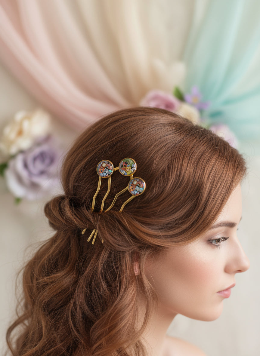 Cabochon Haircomb