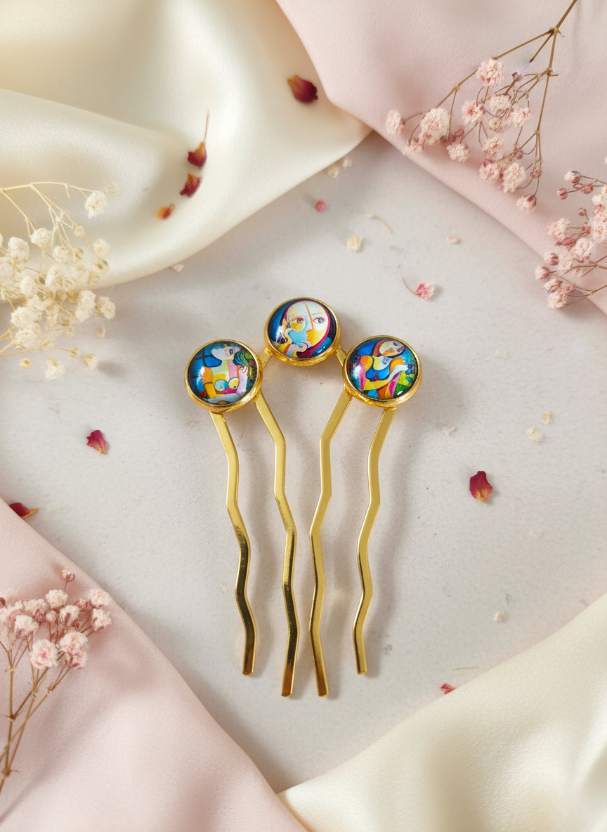 Cabochon Haircomb